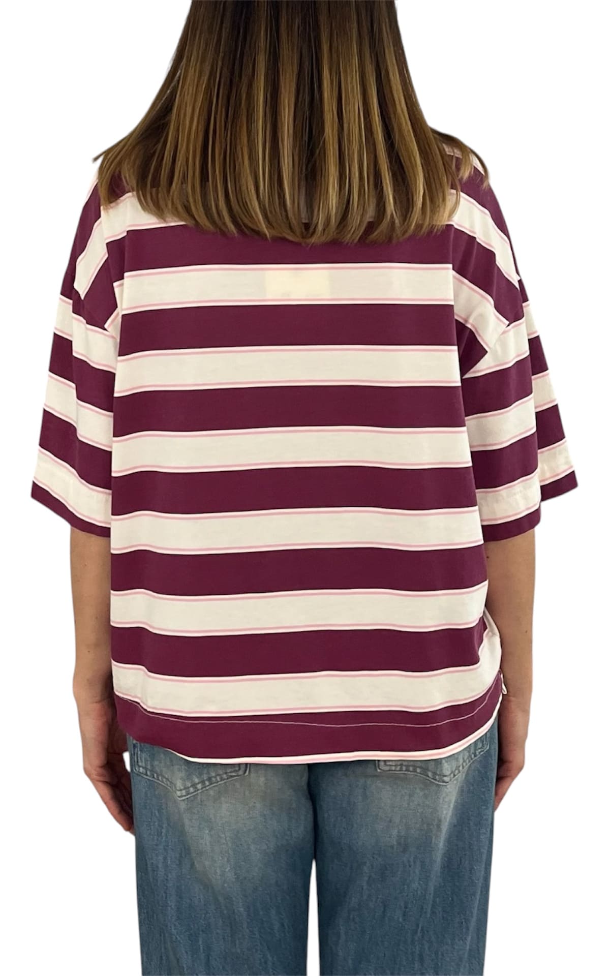 Off-on - T-shirt riga - Magenta