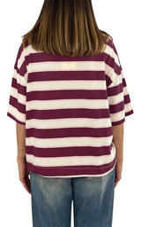 Off-on - T-shirt riga - Magenta