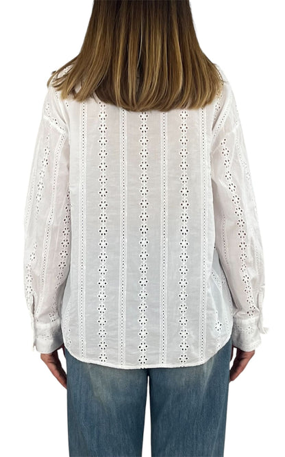 Off-on - Camicia pizzo - Bianco