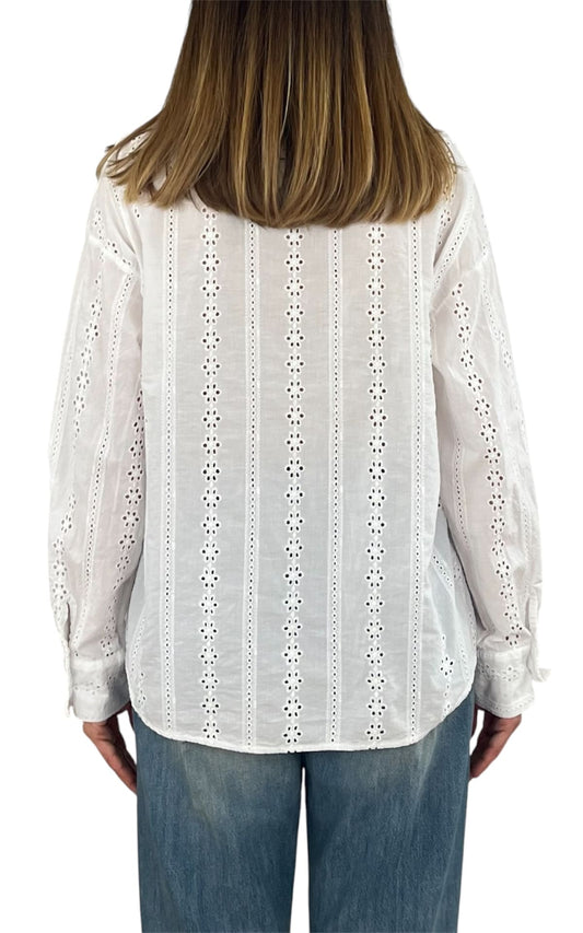 Off-on - Camicia pizzo - Bianco