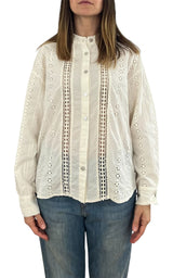 Off-On - Camicia pizzo - Beige