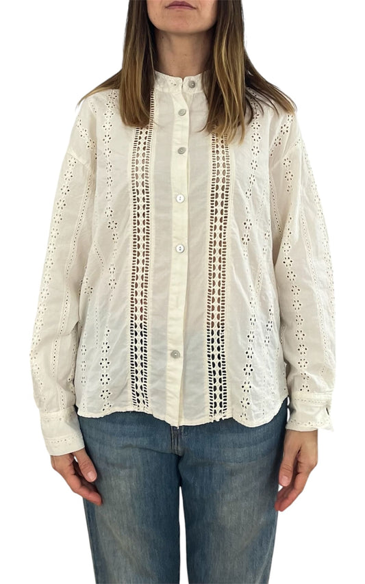 Off-On - Camicia pizzo - Beige