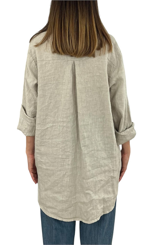 Off-on - Camicia lino - Beige