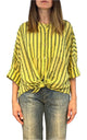 Off-on - Camicia rigata - Lime