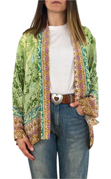 Wu'Side - Kimono corto sfoderato - verde