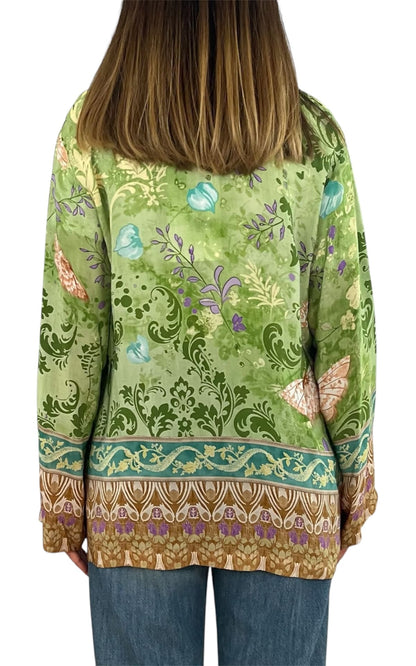Wu'Side - Kimono corto sfoderato - verde
