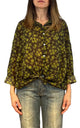 Off-on - Camicia fantasia foglie - Moro/verde