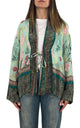 Wu'Side - Kimono corto con coulisse - Verde acqua