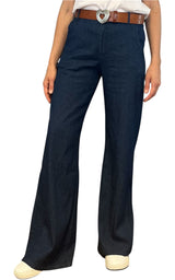 Off-on - Pantalone Betty - Denim chambray