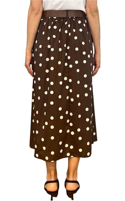 Off-on - Gonna a pois- Marrone