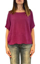 Off- on - T-shirt over lino - Ciclamino