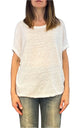 Off- on - T-shirt over lino - Bianco