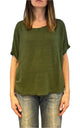Off- on - T-shirt over lino - Verde militare