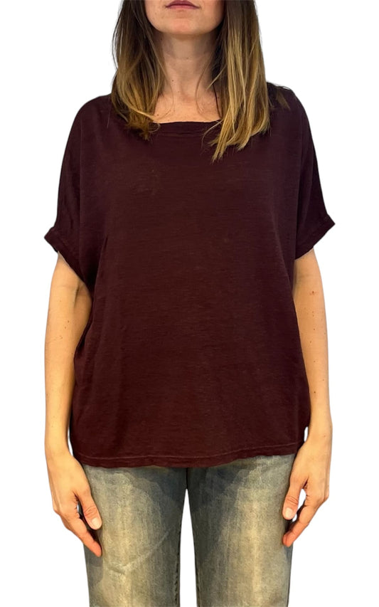 Off- on - T-shirt over lino - Vino