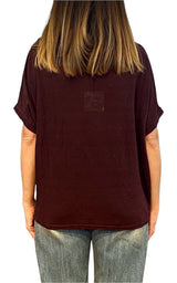 Off- on - T-shirt over lino - Vino