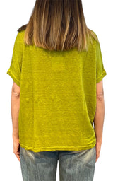 Off- on - T-shirt over lino - Olio