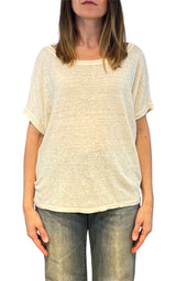 Off- on - T-shirt over lino - Burro