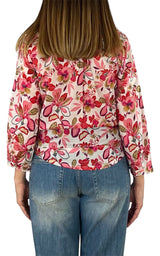 Palme - Camicia mussola fantasia - Rosa