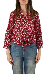 Palme - Camicia mussola fantasia - Ciclamino