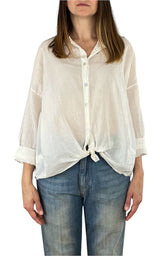 Off-On - Camicia mussola - Burro