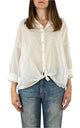 Off-On - Camicia mussola - Burro