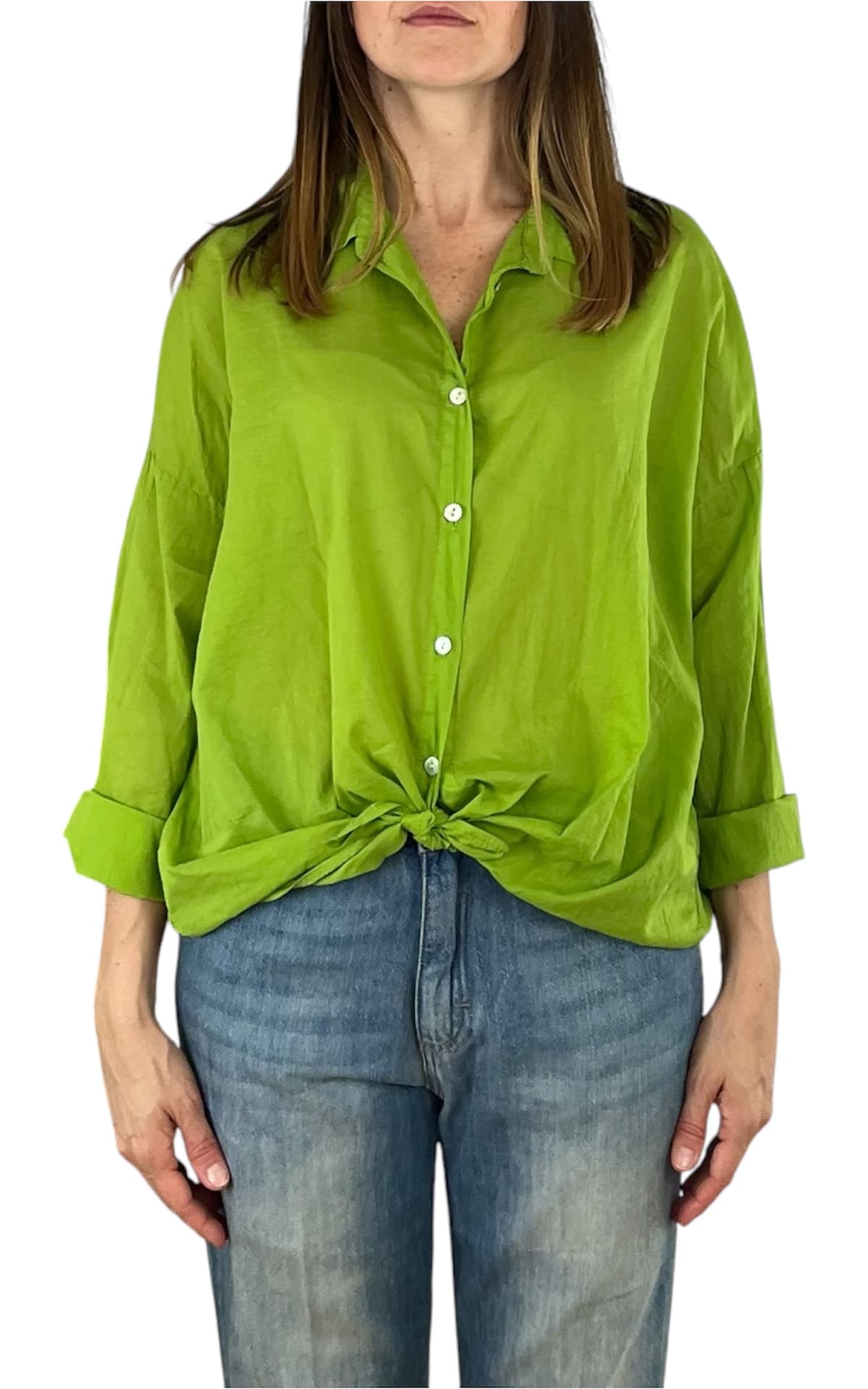 Off-On - Camicia mussola - Verde