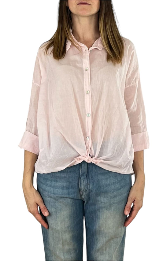 Off-On - Camicia mussola - Rosa