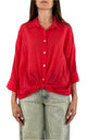 Off-On - Camicia mussola - Rosso