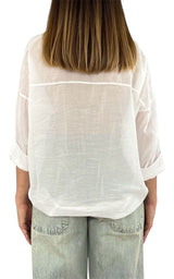 Off-On - Camicia mussola - Bianco