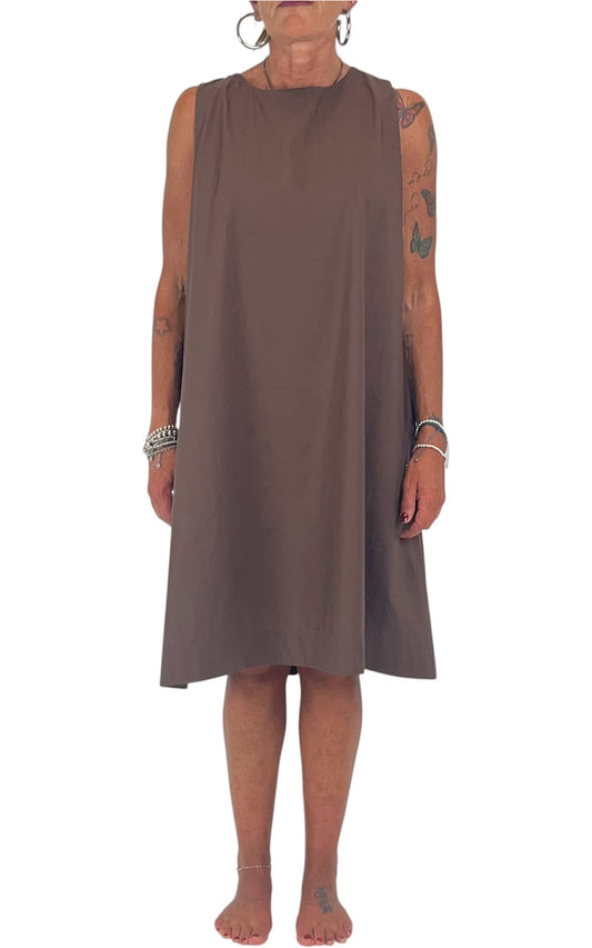Off-on - Abito trapezio - Moro