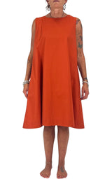 Off-on - Abito trapezio - Coccio