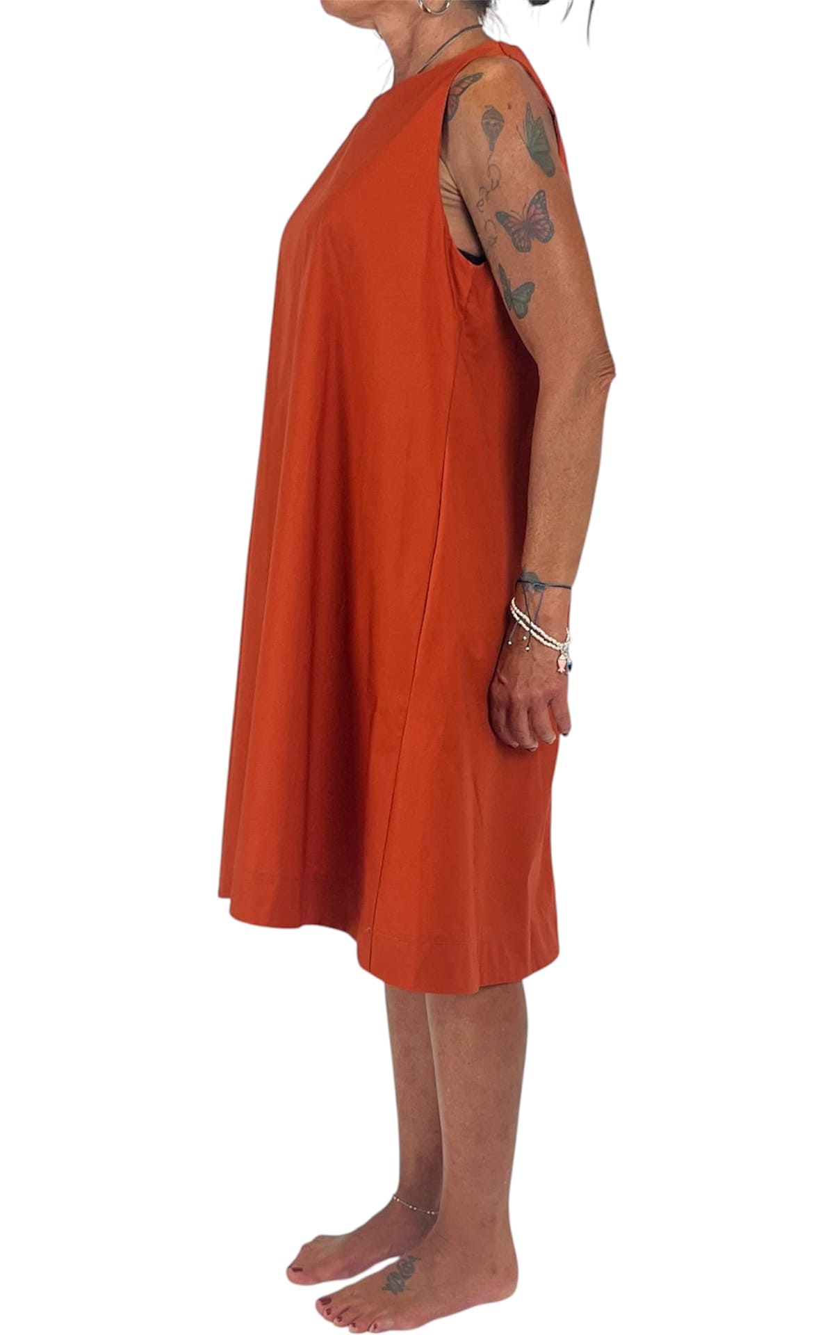 Off-on - Abito trapezio - Coccio