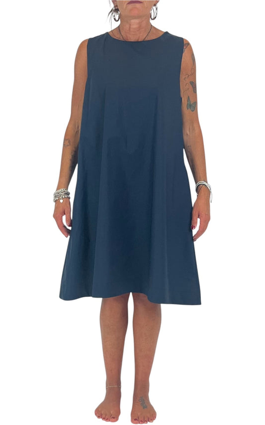 Off-on - Abito trapezio - Blu