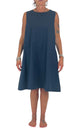 Off-on - Abito trapezio - Blu
