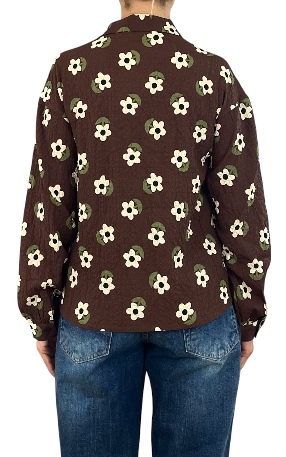 Compañia Fantastica - Camicia fiori - Moro