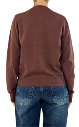 Compañia Fantastica - Cardigan bottoni floreali - Moro