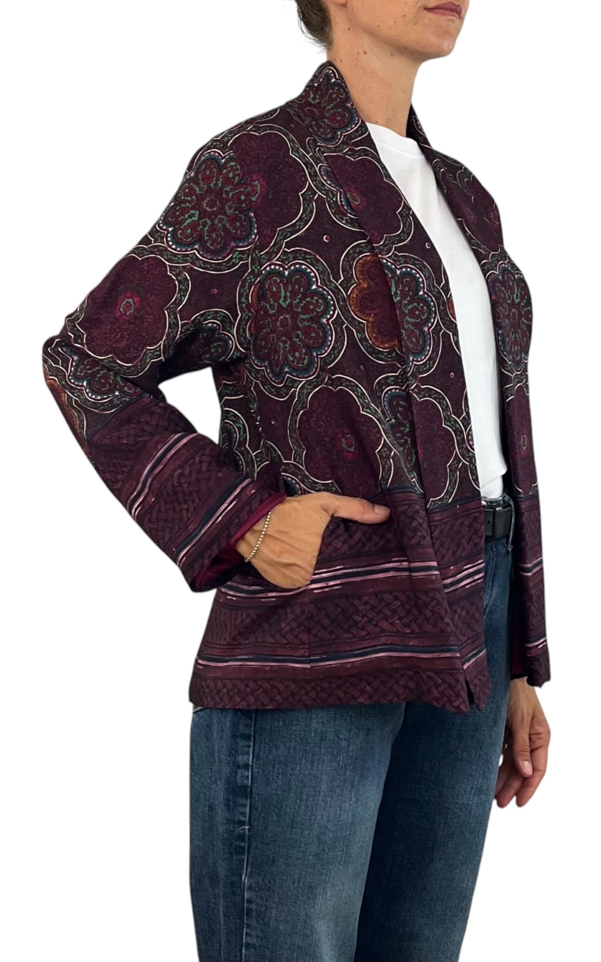 Wu'Side - Giacca Kimono - Fico