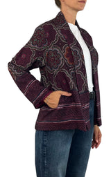 Wu'Side - Giacca Kimono - Fico