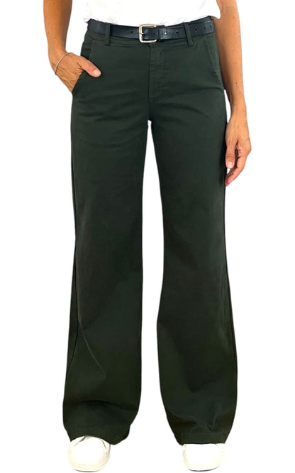 Off-On - Pantalone palazzo BETTY - Verde