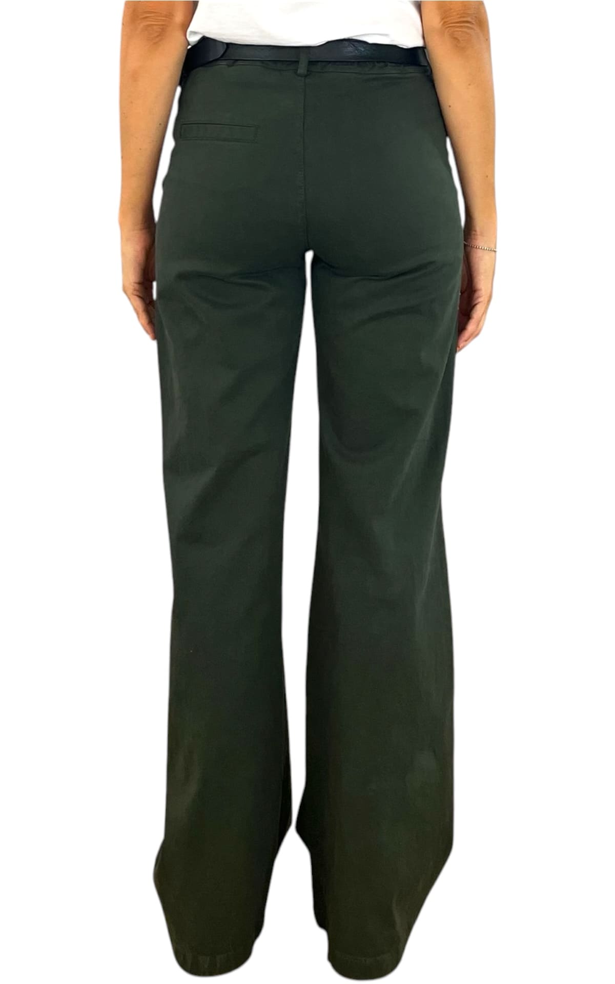 Off-On - Pantalone palazzo BETTY - Verde