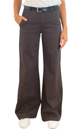 Off-On - Pantalone palazzo BETTY - Moro