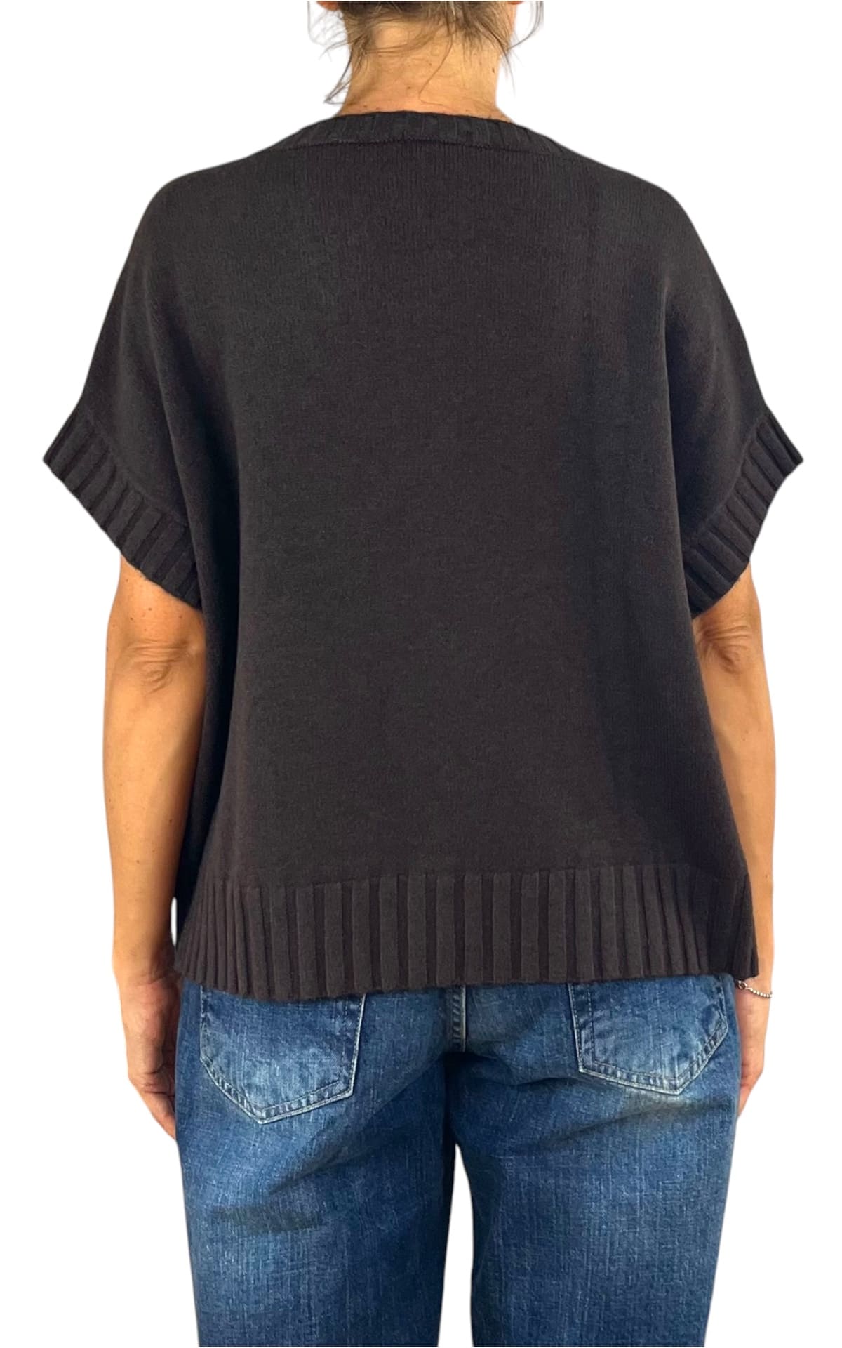 Initial - Gilet fiore - Moro