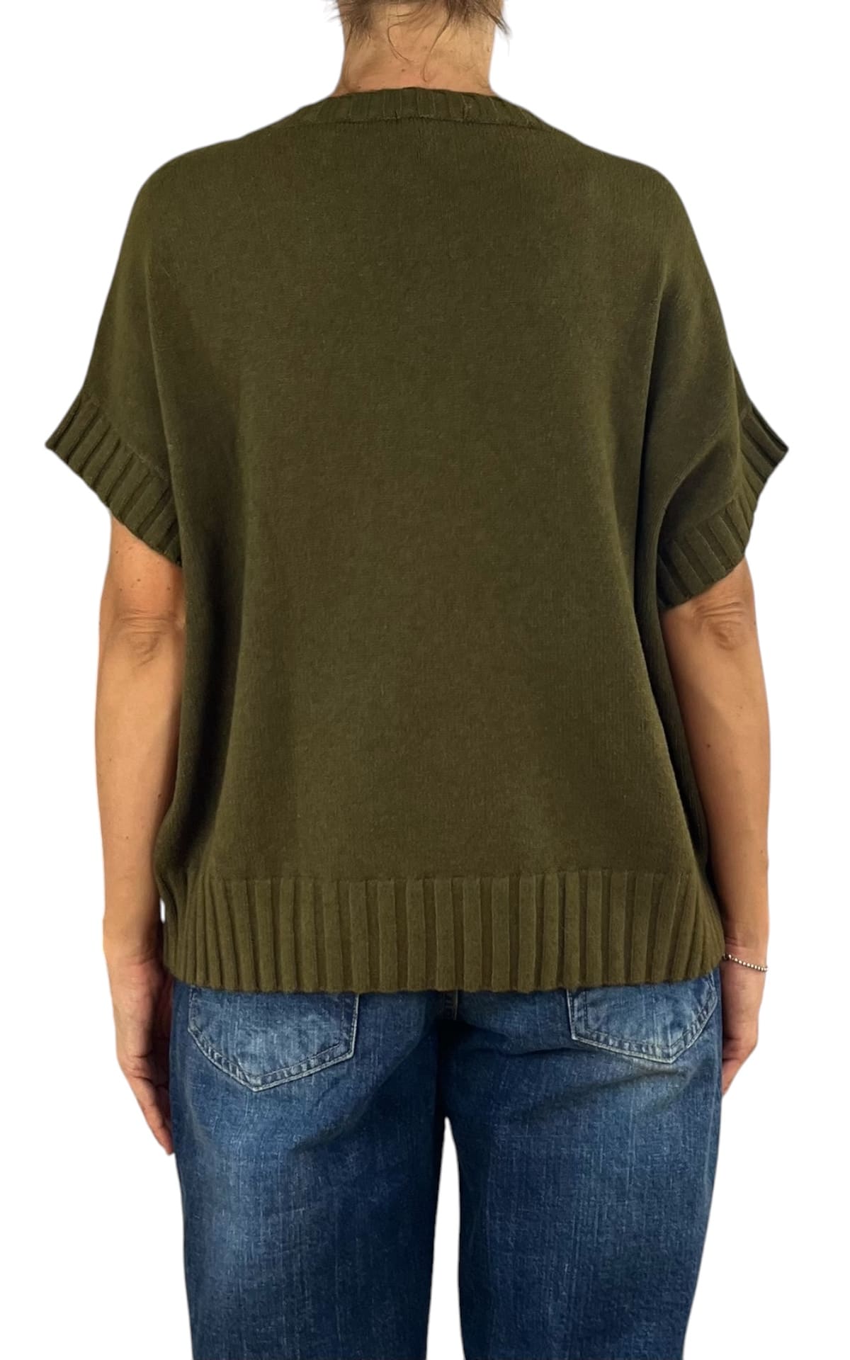 Initial - Gilet fiore - Verde