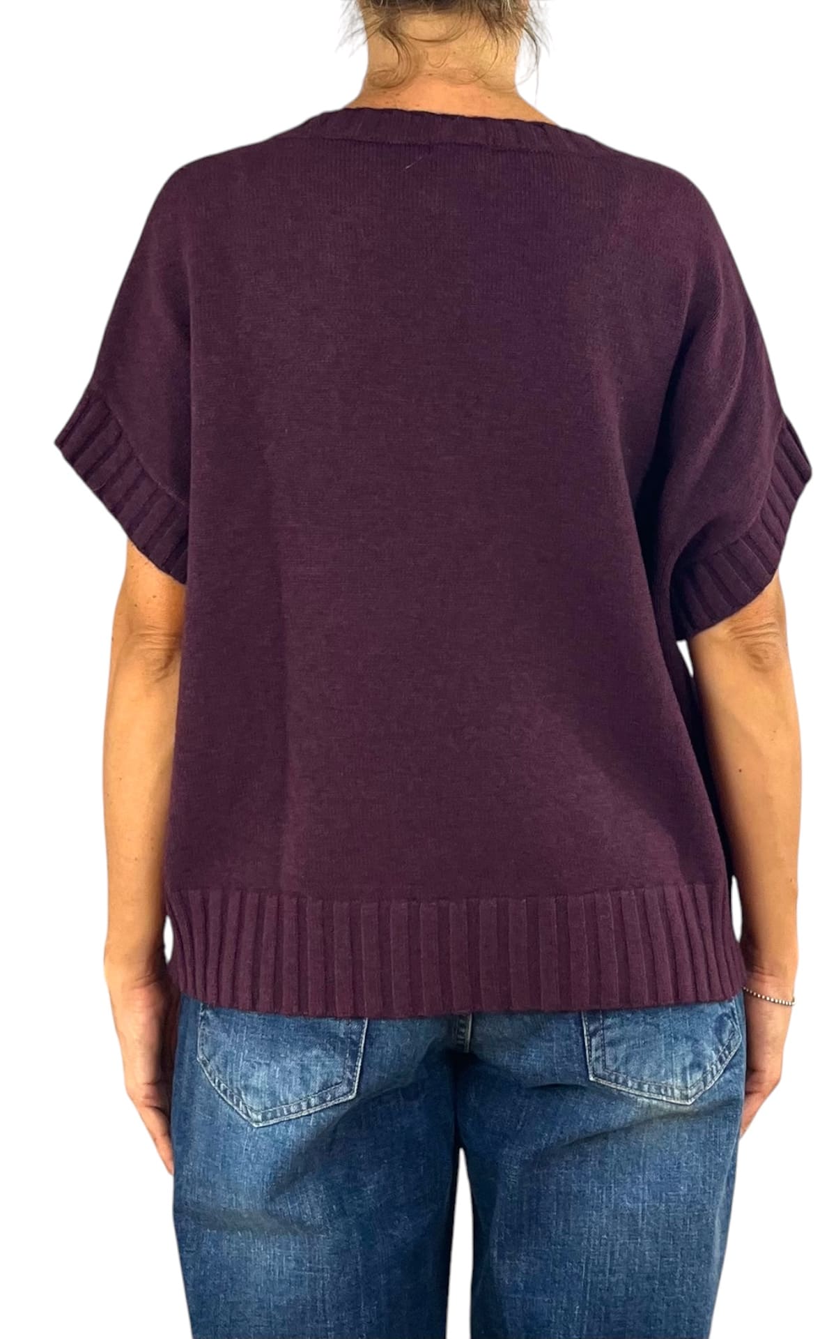 Initial - Gilet fiore - Vino