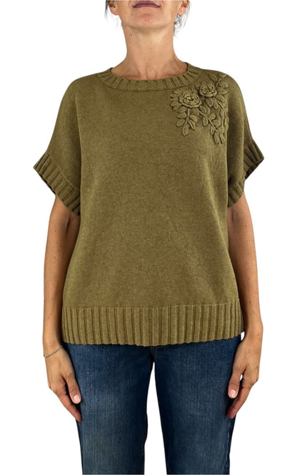 Initial - Gilet fiore - Olio