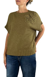 Initial - Gilet fiore - Olio