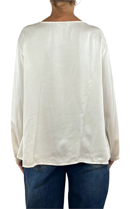 Off-On - Blusa girocollo - Burro
