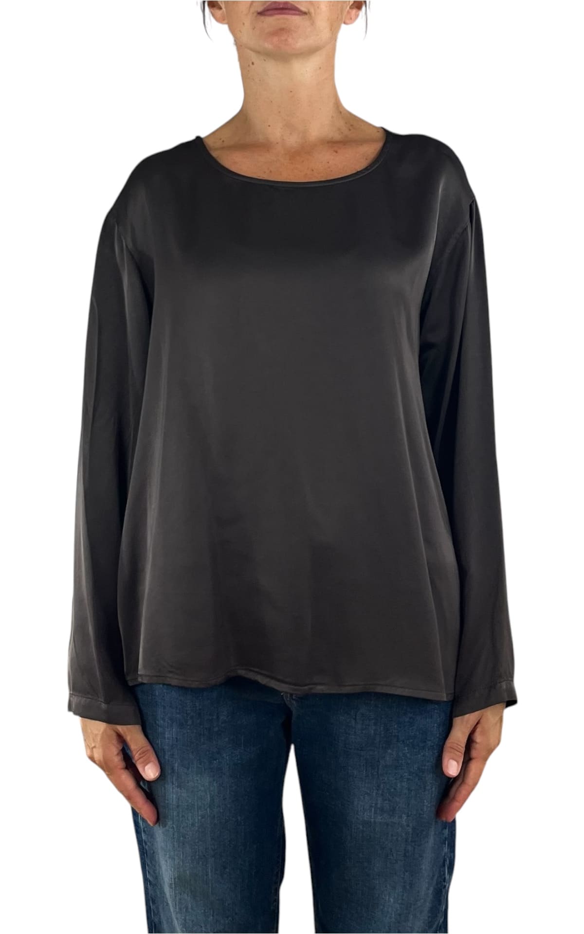 Off-On - Blusa girocollo - Moro