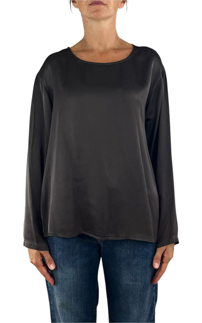 Off-On - Blusa girocollo - Moro