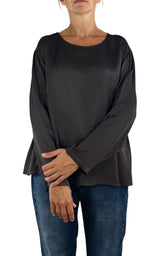 Off-On - Blusa girocollo - Moro